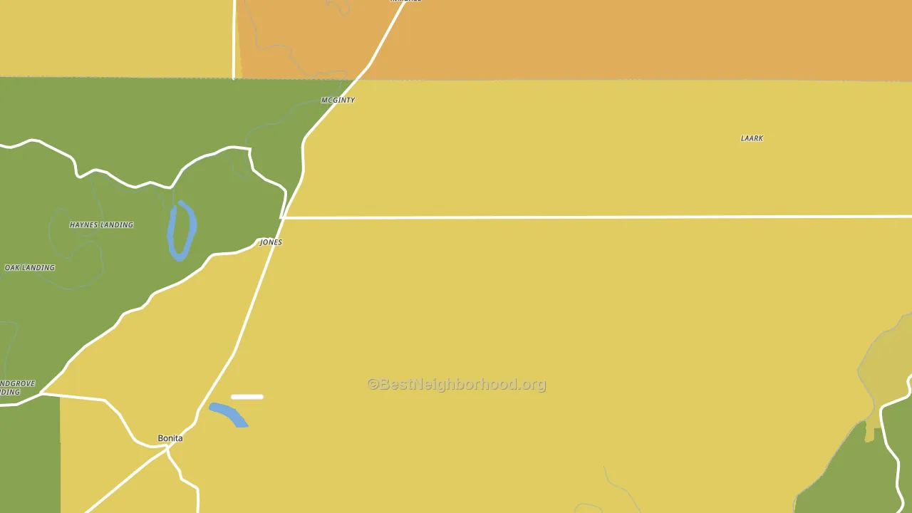 71250, LA block-group voter-turnout map