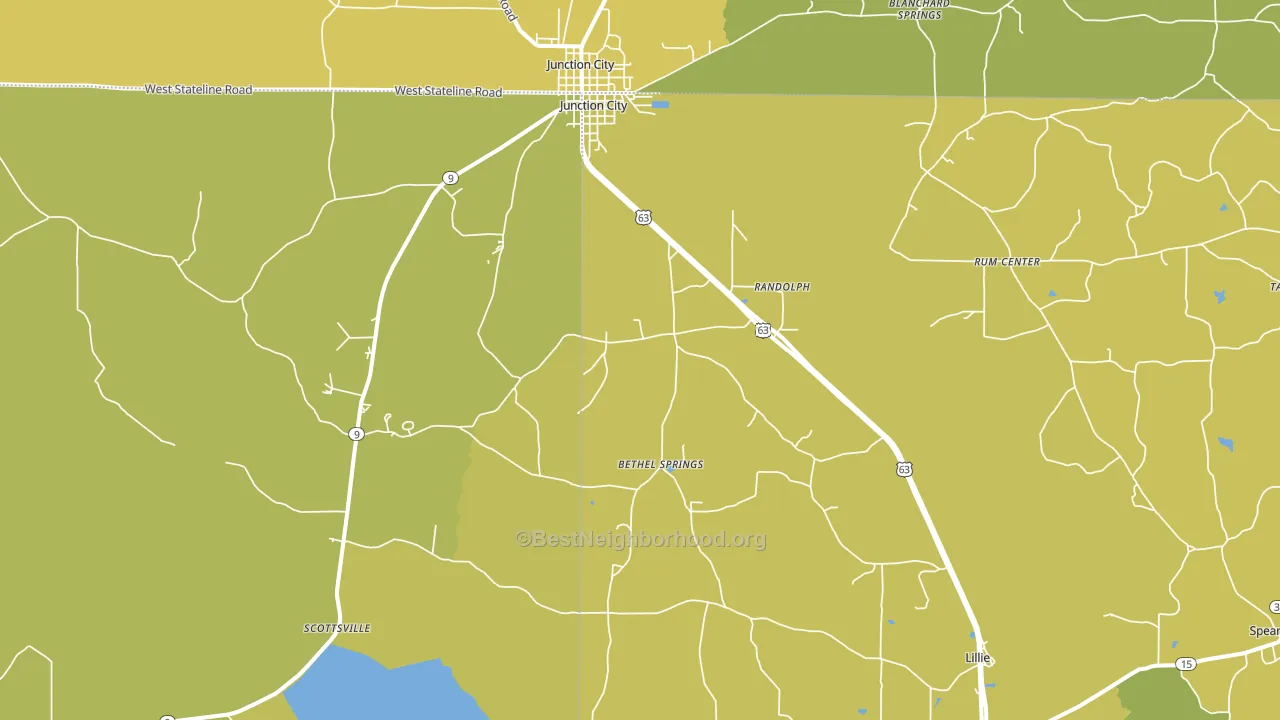 71256, LA block-group voter-turnout map