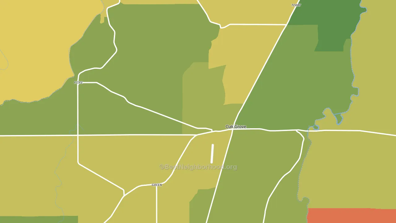 71263, LA block-group voter-turnout map