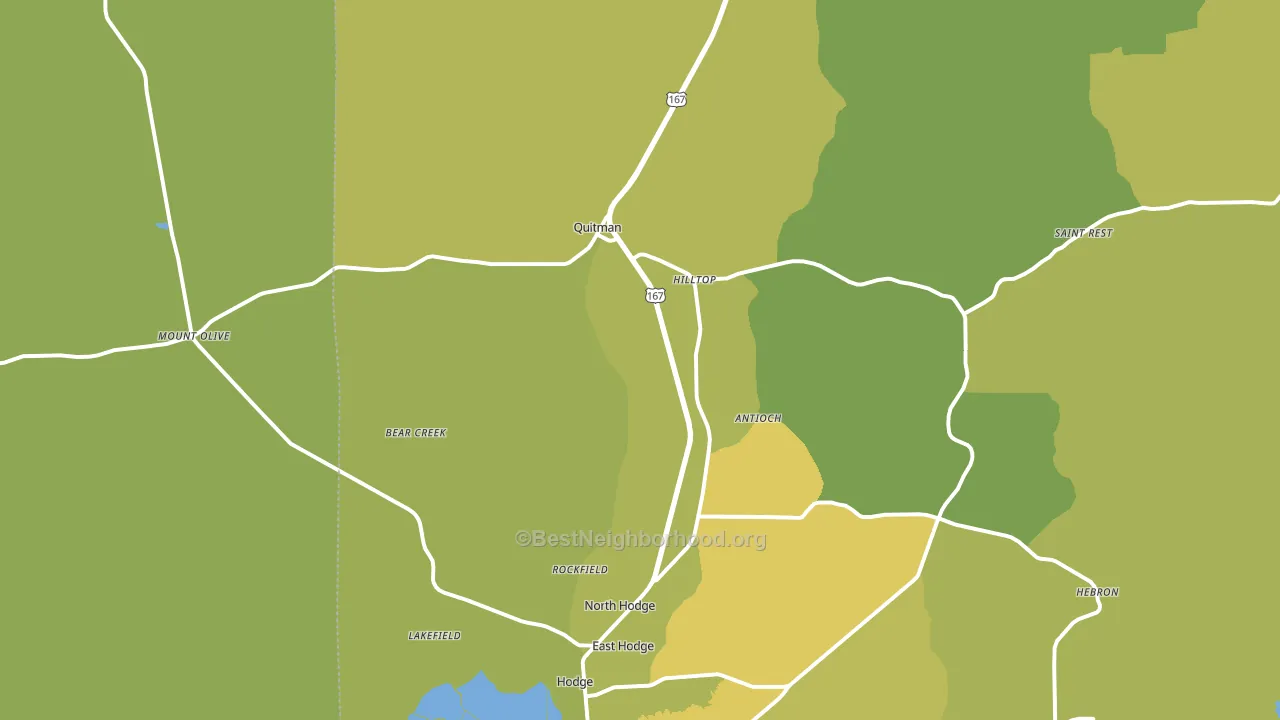 71268, LA block-group voter-turnout map