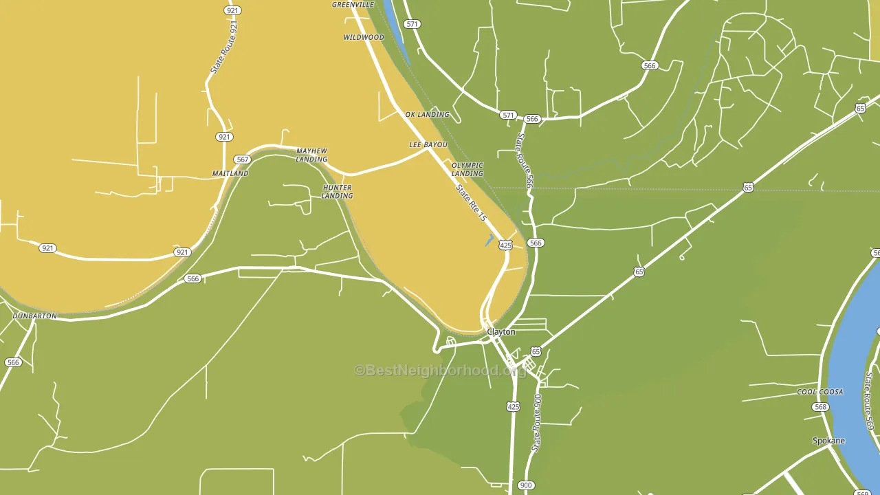 71326, LA block-group voter-turnout map