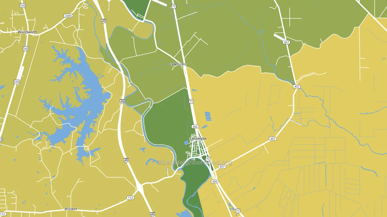 71346, LA block-group voter-turnout map