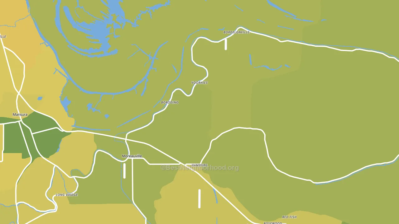 71355, LA block-group voter-turnout map