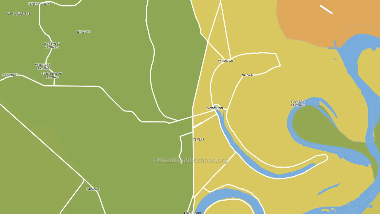 71357, LA block-group voter-turnout map