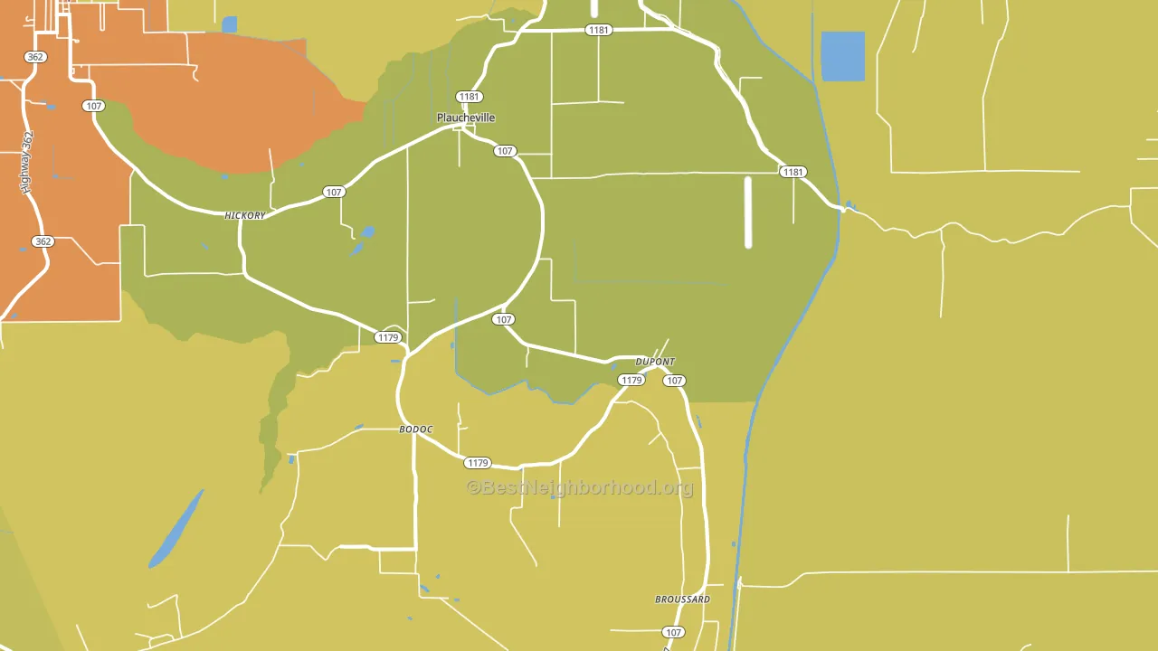 71362, LA block-group voter-turnout map