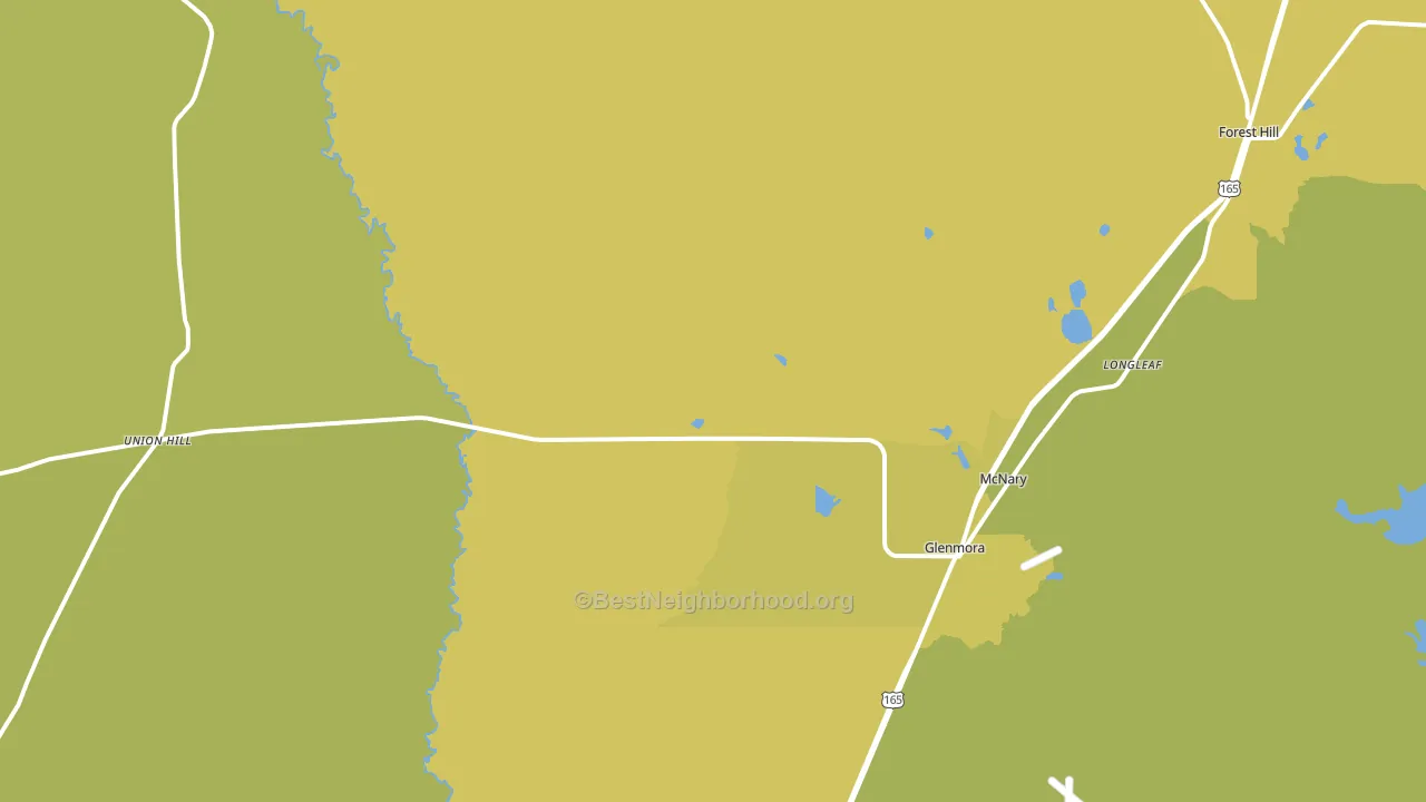 71433, LA block-group voter-turnout map