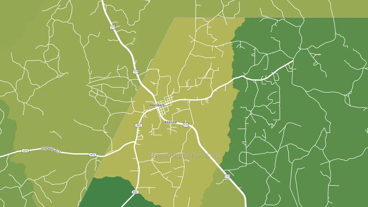 71439, LA block-group voter-turnout map