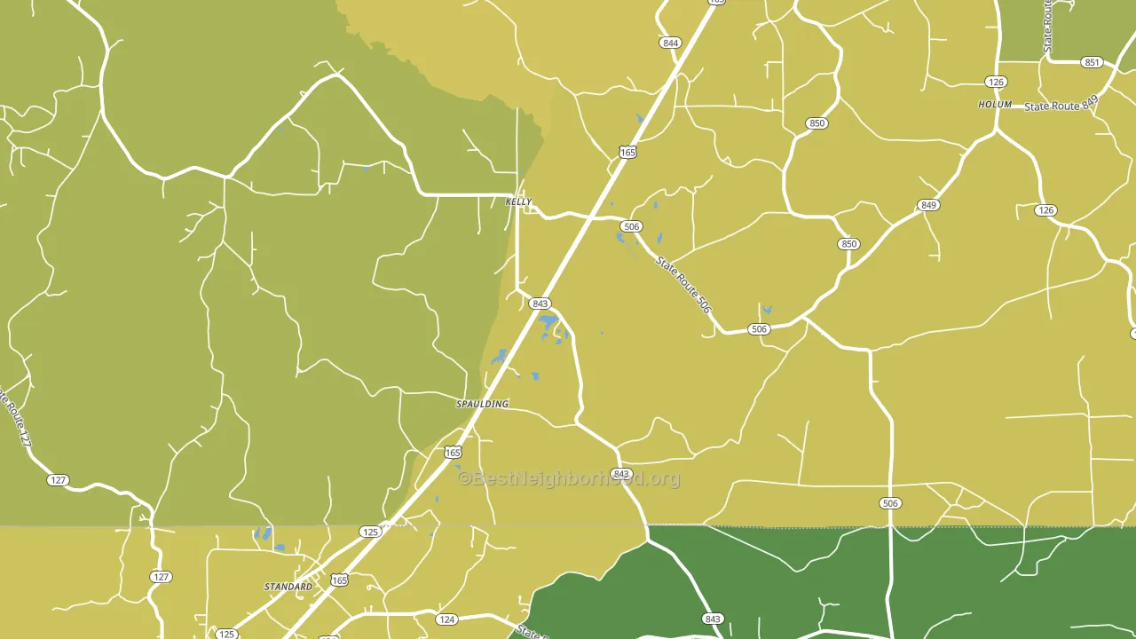 71441, LA block-group voter-turnout map
