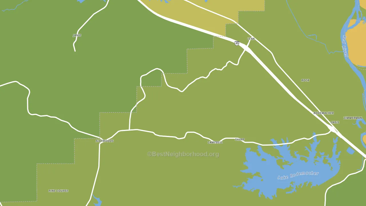 71447, LA block-group voter-turnout map