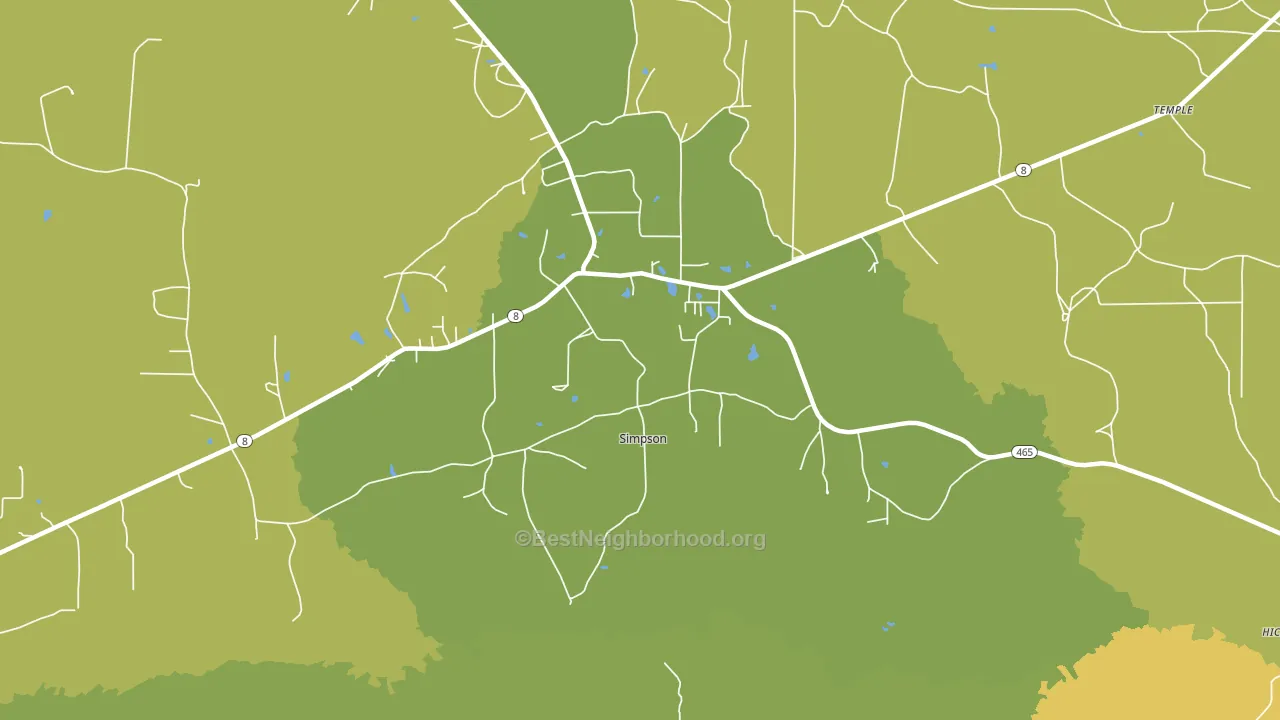 71474, LA block-group voter-turnout map