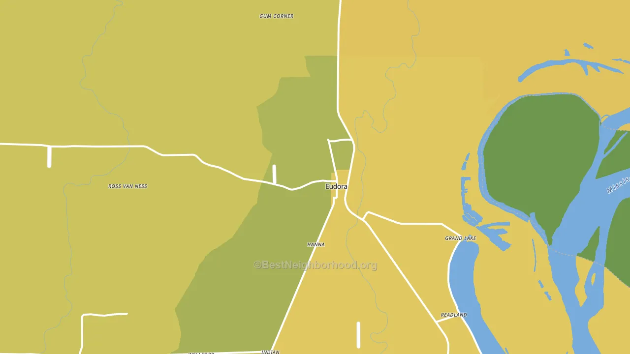 71640, AR block-group voter-turnout map