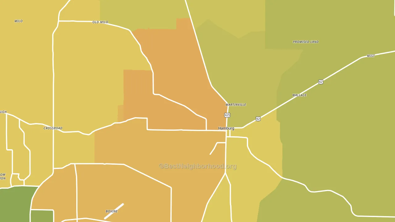 71646, AR block-group voter-turnout map