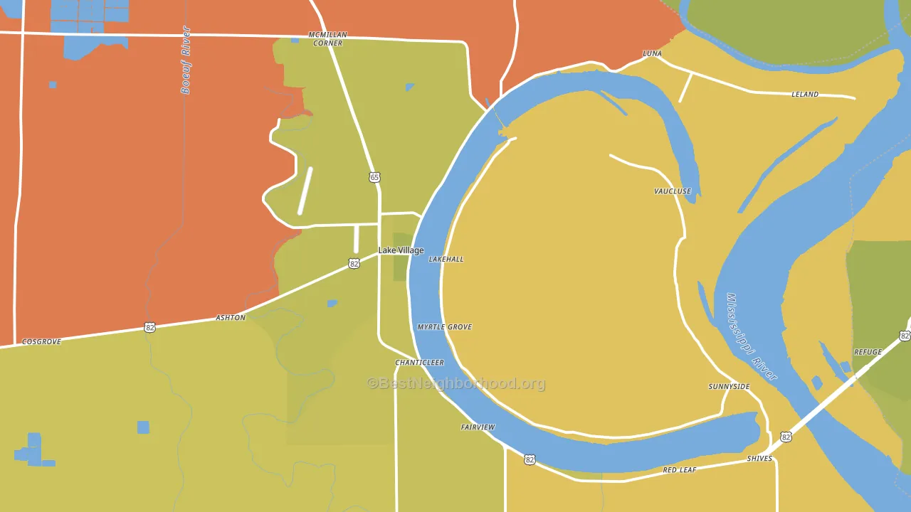 71653, AR block-group voter-turnout map