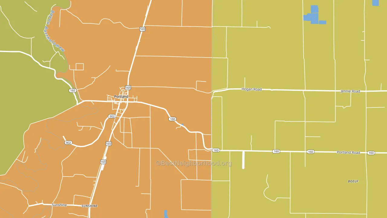 71663, AR block-group voter-turnout map