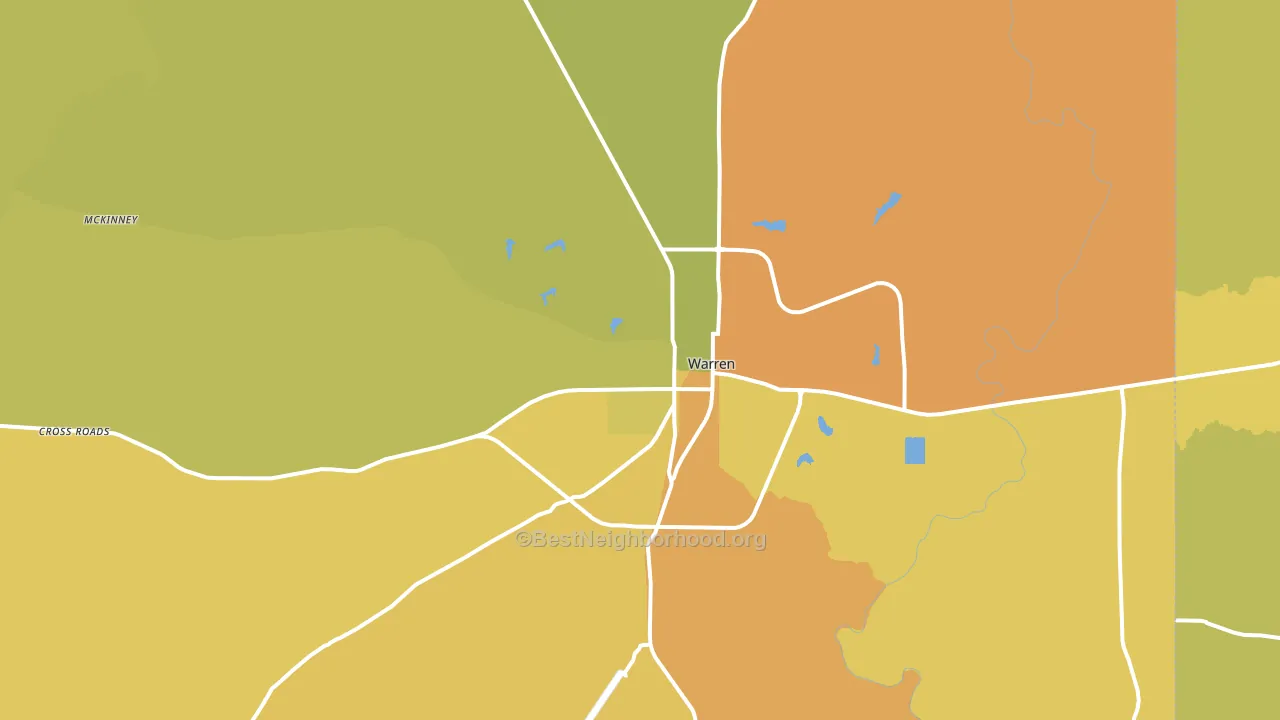 71671, AR block-group voter-turnout map