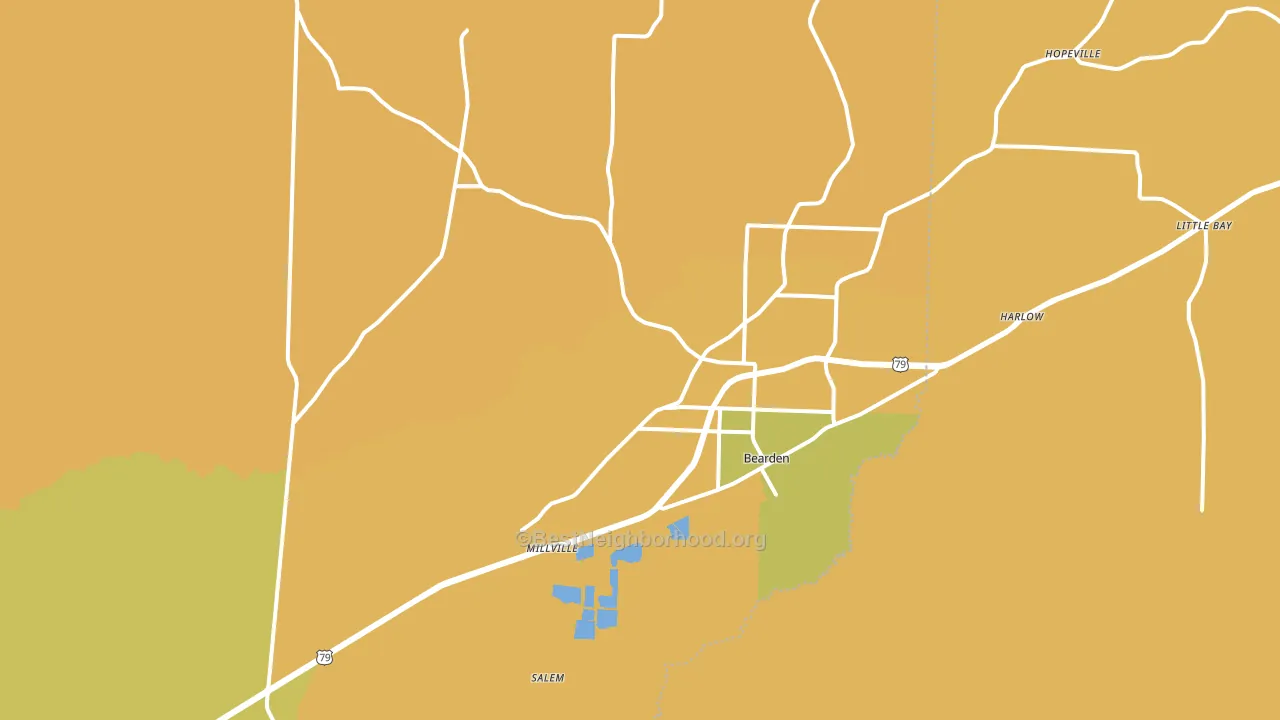 71720, AR block-group voter-turnout map