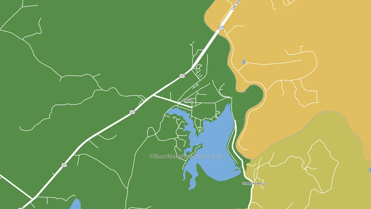 71724, AR block-group voter-turnout map