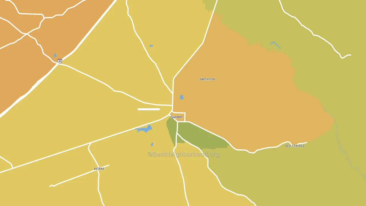 71743, AR block-group voter-turnout map