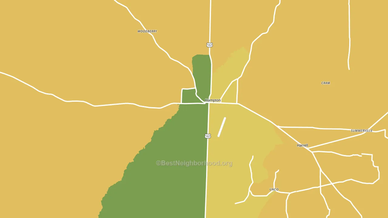 71744, AR block-group voter-turnout map