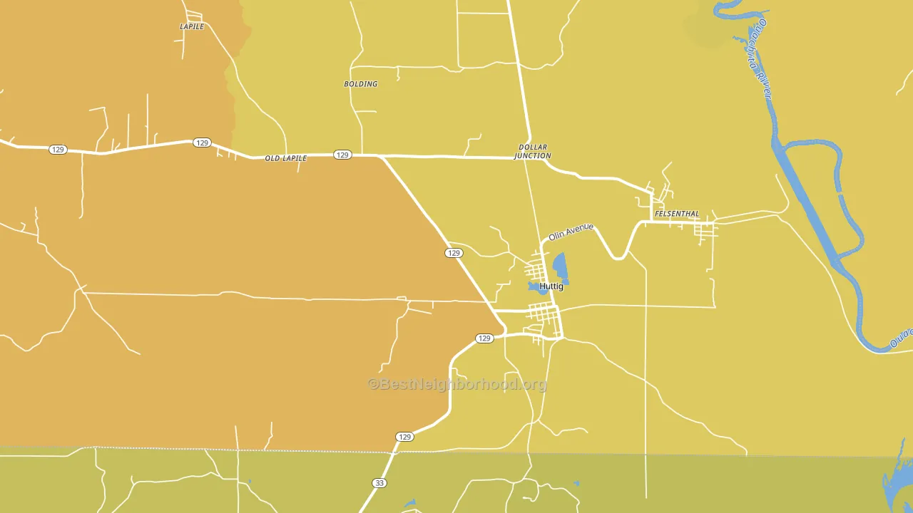 71747, AR block-group voter-turnout map