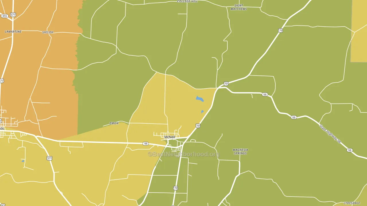 71752, AR block-group voter-turnout map