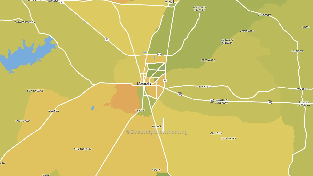 71753, AR block-group voter-turnout map