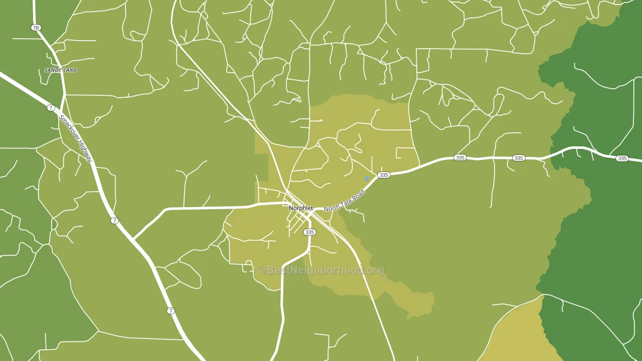 71759, AR block-group voter-turnout map
