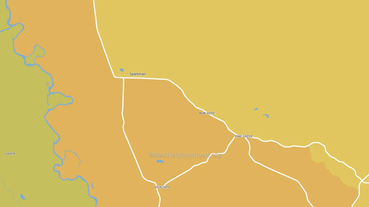71763, AR block-group voter-turnout map