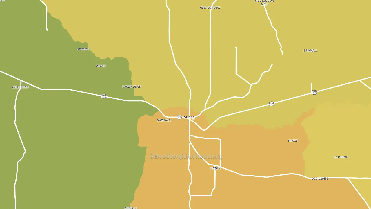 71765, AR block-group voter-turnout map