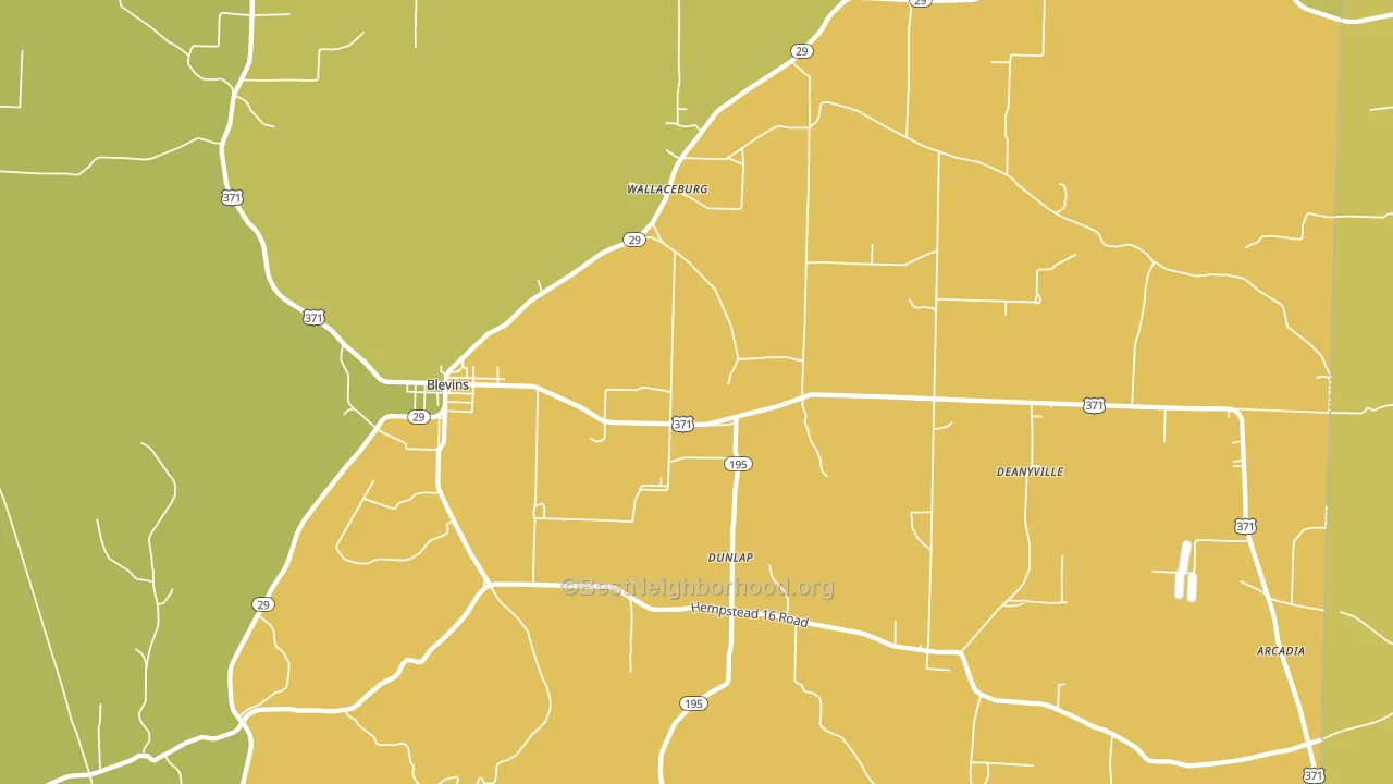71825, AR block-group voter-turnout map