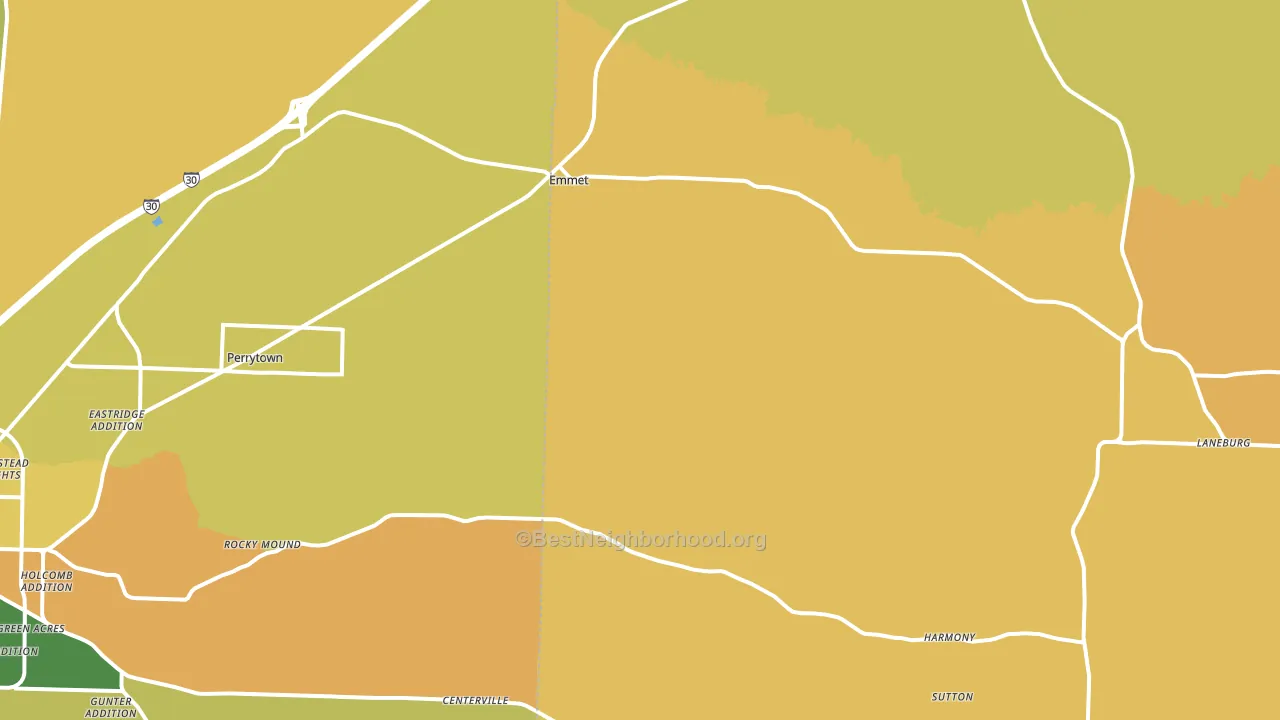 71835, AR block-group voter-turnout map