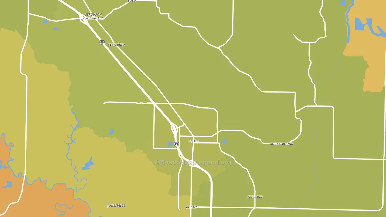 71837, AR block-group voter-turnout map