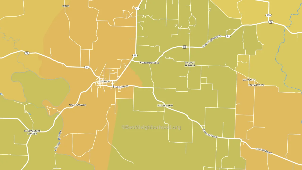71842, AR block-group voter-turnout map