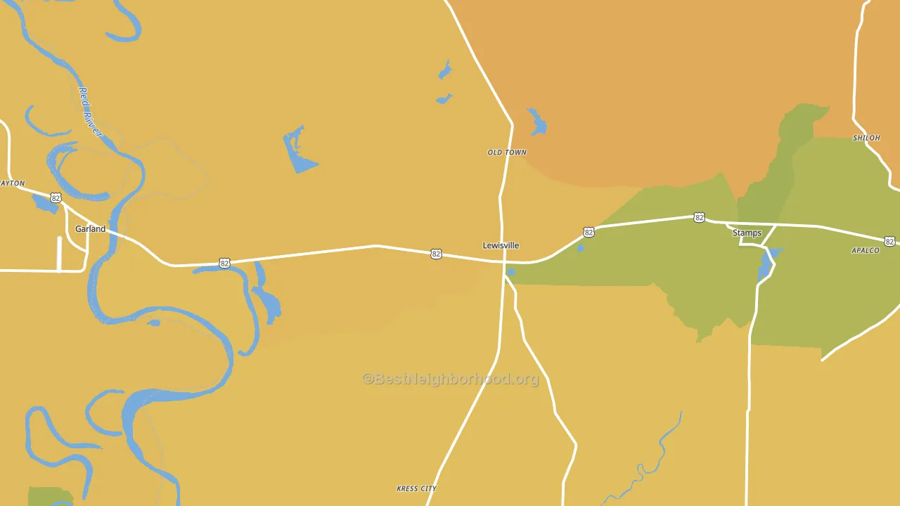71845, AR block-group voter-turnout map
