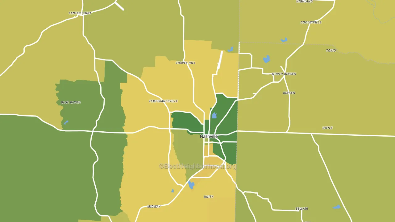 71852, AR block-group voter-turnout map