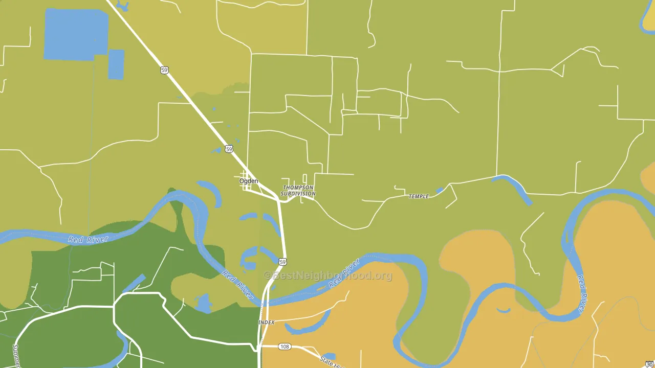 71853, AR block-group voter-turnout map