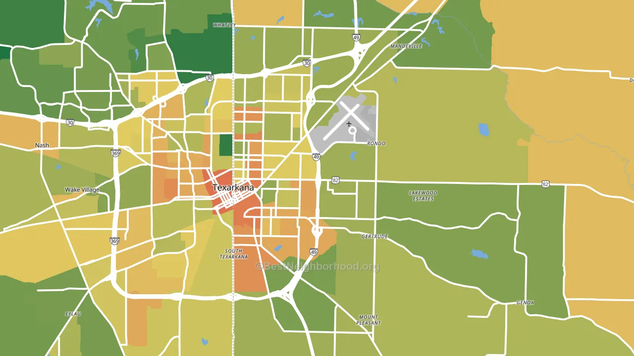 71854, AR block-group voter-turnout map