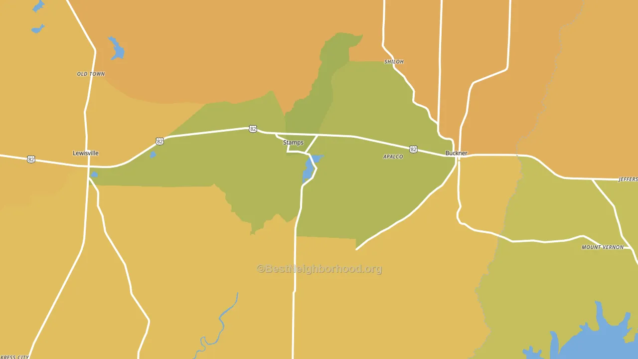 71860, AR block-group voter-turnout map