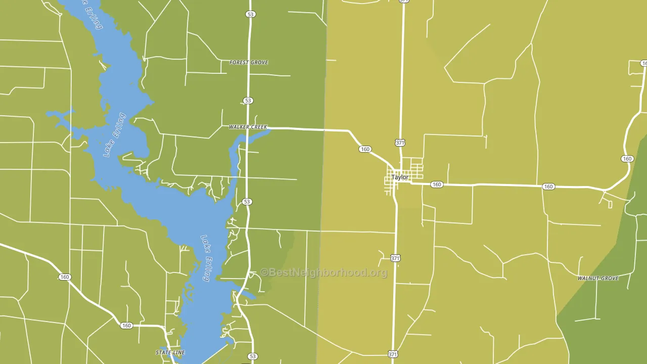 71861, AR block-group voter-turnout map