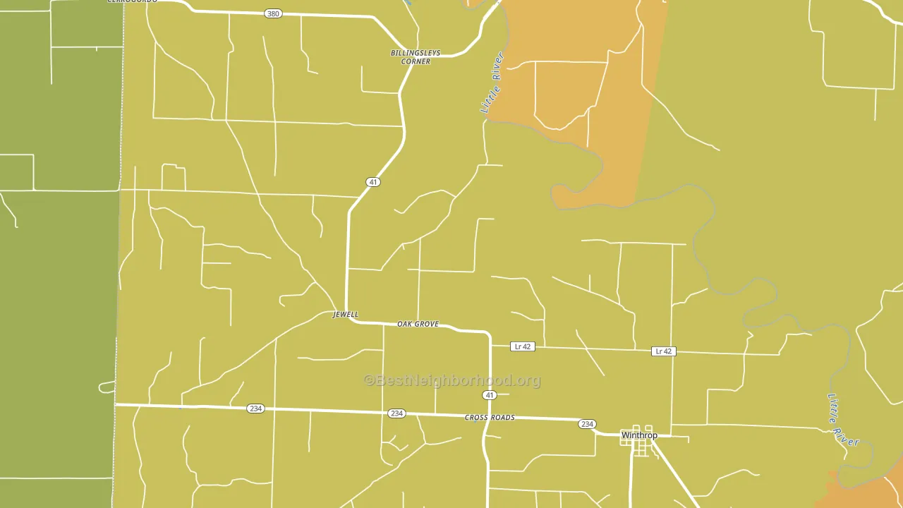 71866, AR block-group voter-turnout map