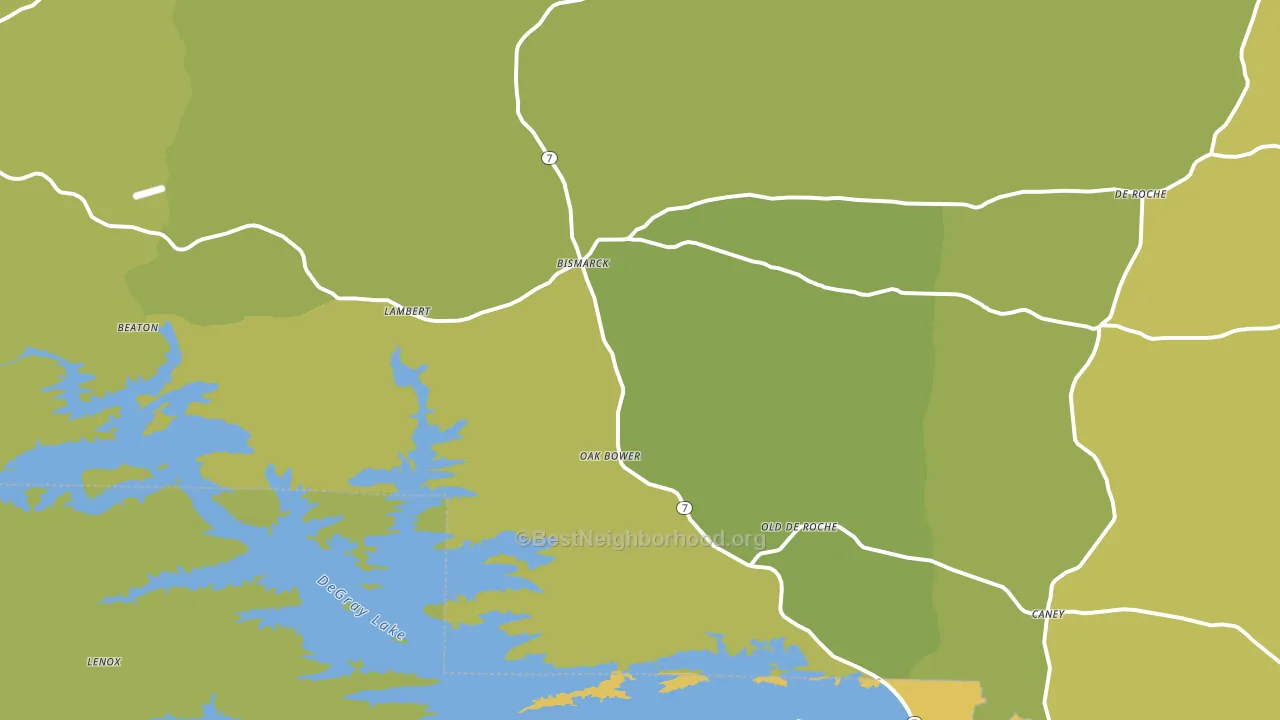 71929, AR block-group voter-turnout map