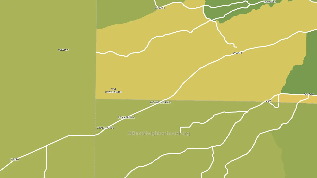 71933, AR block-group voter-turnout map