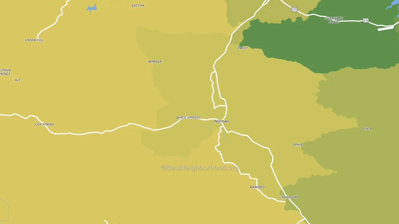71960, AR block-group voter-turnout map