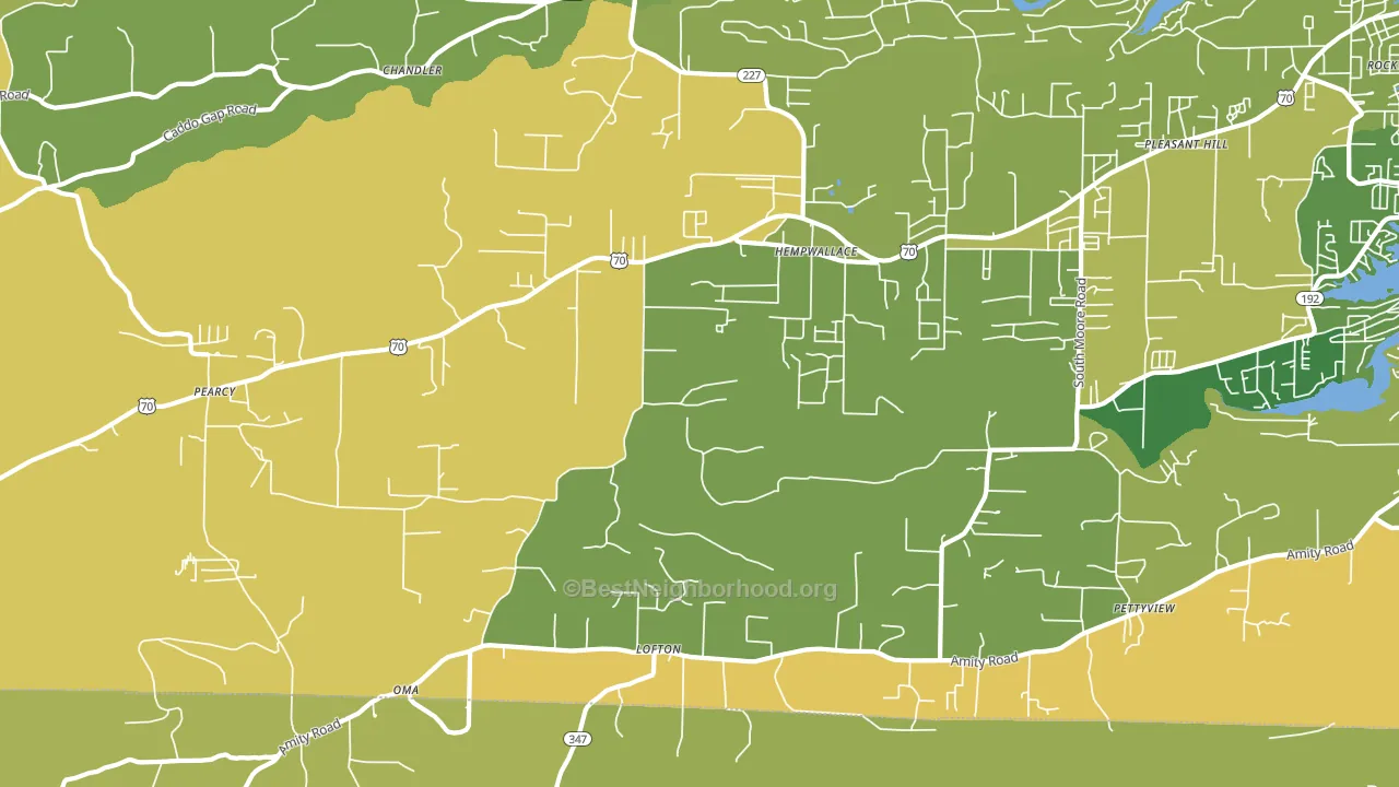 71964, AR block-group voter-turnout map
