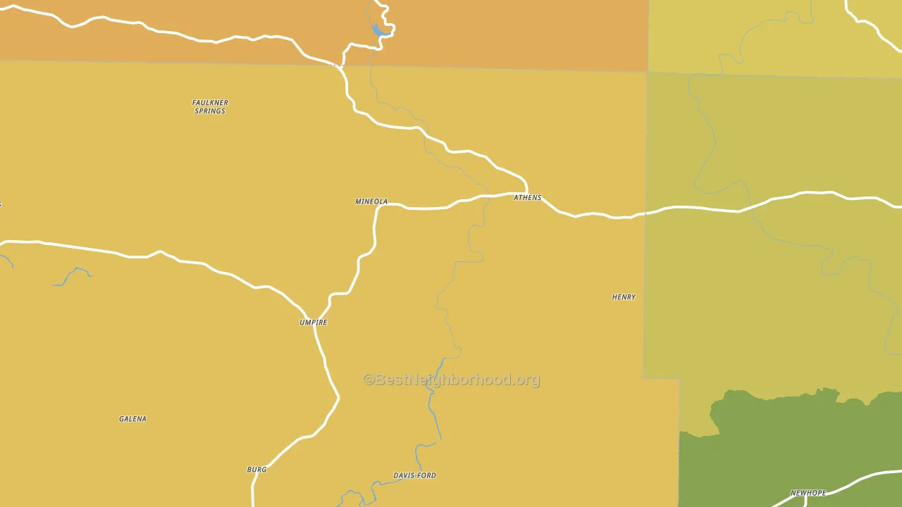 71971, AR block-group voter-turnout map