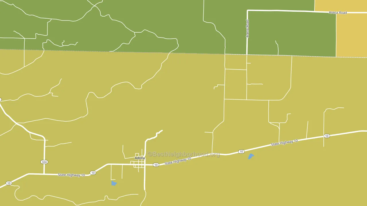 72001, AR block-group voter-turnout map