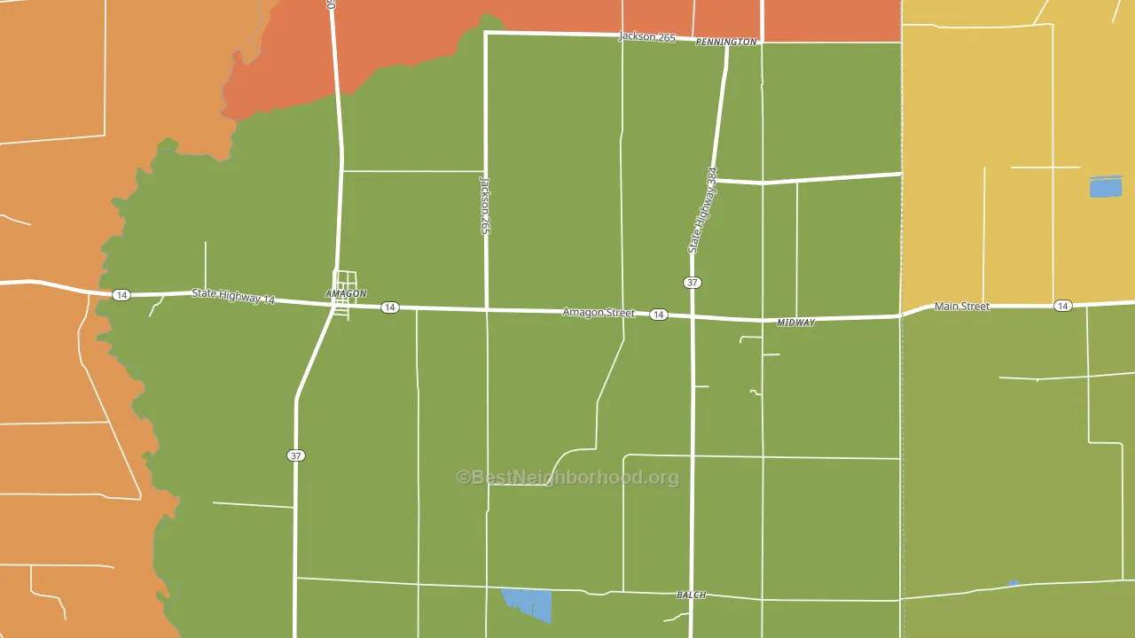 72005, AR block-group voter-turnout map