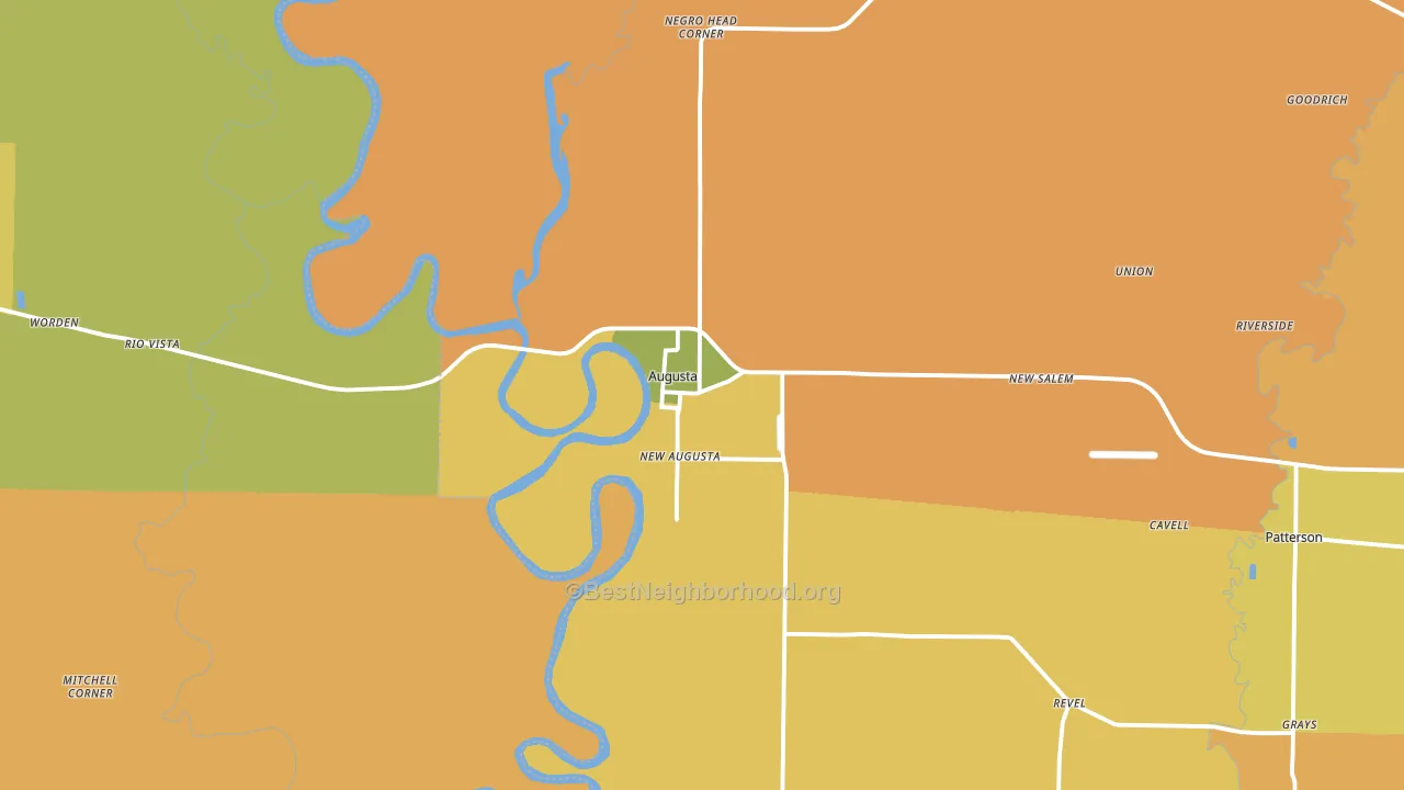 72006, AR block-group voter-turnout map