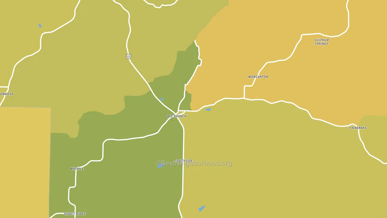 72013, AR block-group voter-turnout map