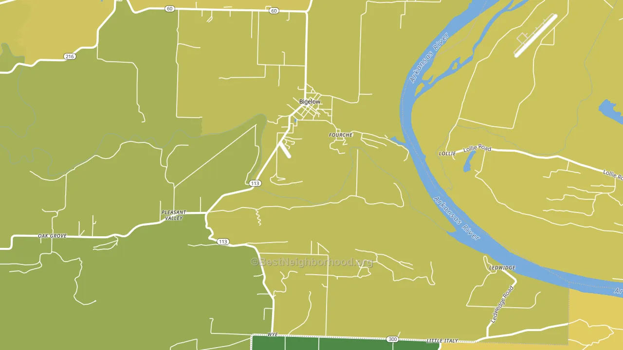 72016, AR block-group voter-turnout map